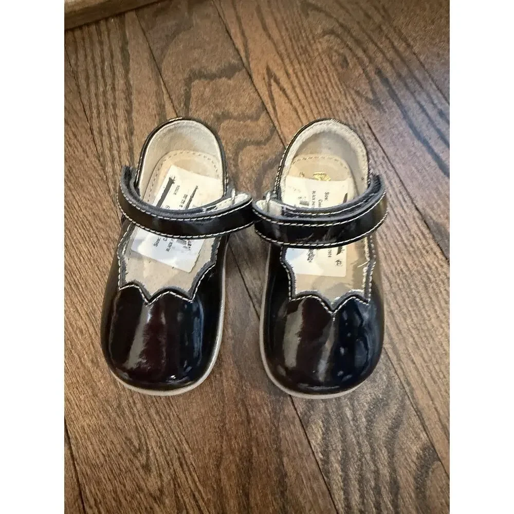 SEE KAI RUN Susie Mary Jane Shoes Black Patent Leather Sz 5.5 C NEW